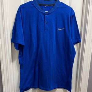 Men’s Nike Royal Blue Short-Sleeve Polo with Swoosh